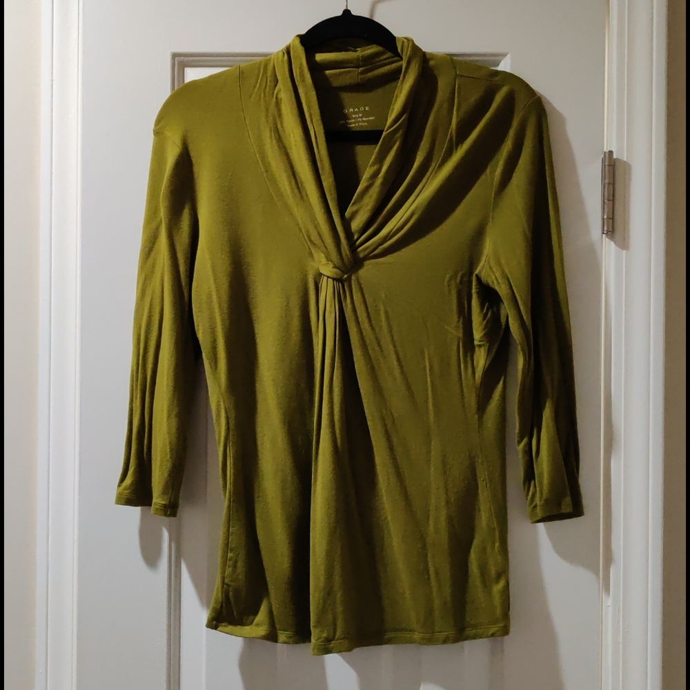 Grace Olive Green Top